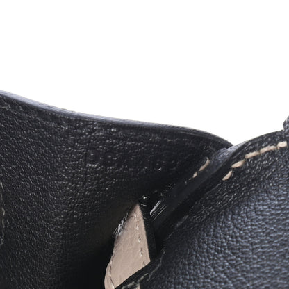 Hermes Togo Horseshoe Birkin 25 Gris Tourterelle Black 6 of 8