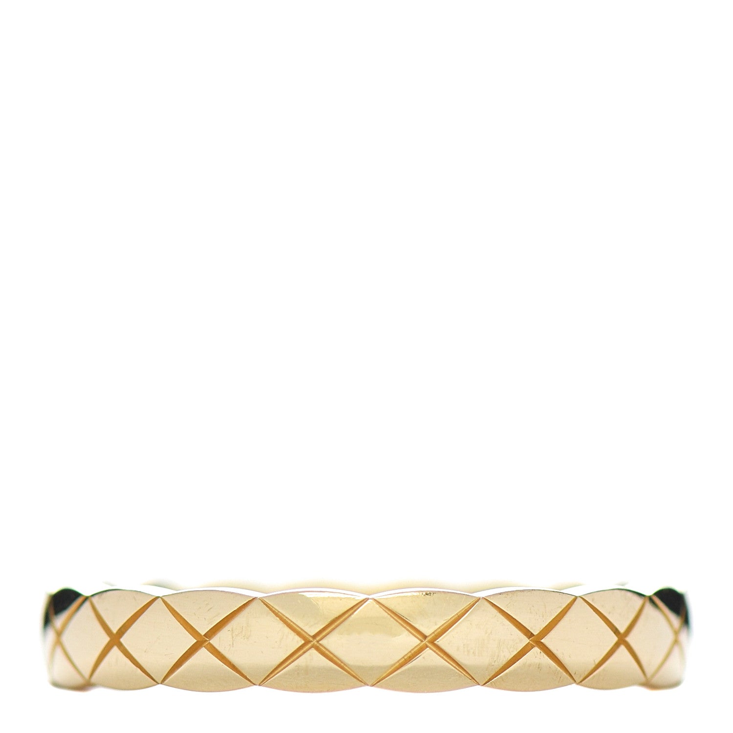 Chanel 18K Yellow Gold Mini Coco Crush Ring 53 6.25 1 of 5