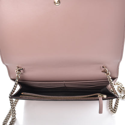 Gucci Guccissima Signature Bowy Chain Wallet Dark Cipria 4 of 5
