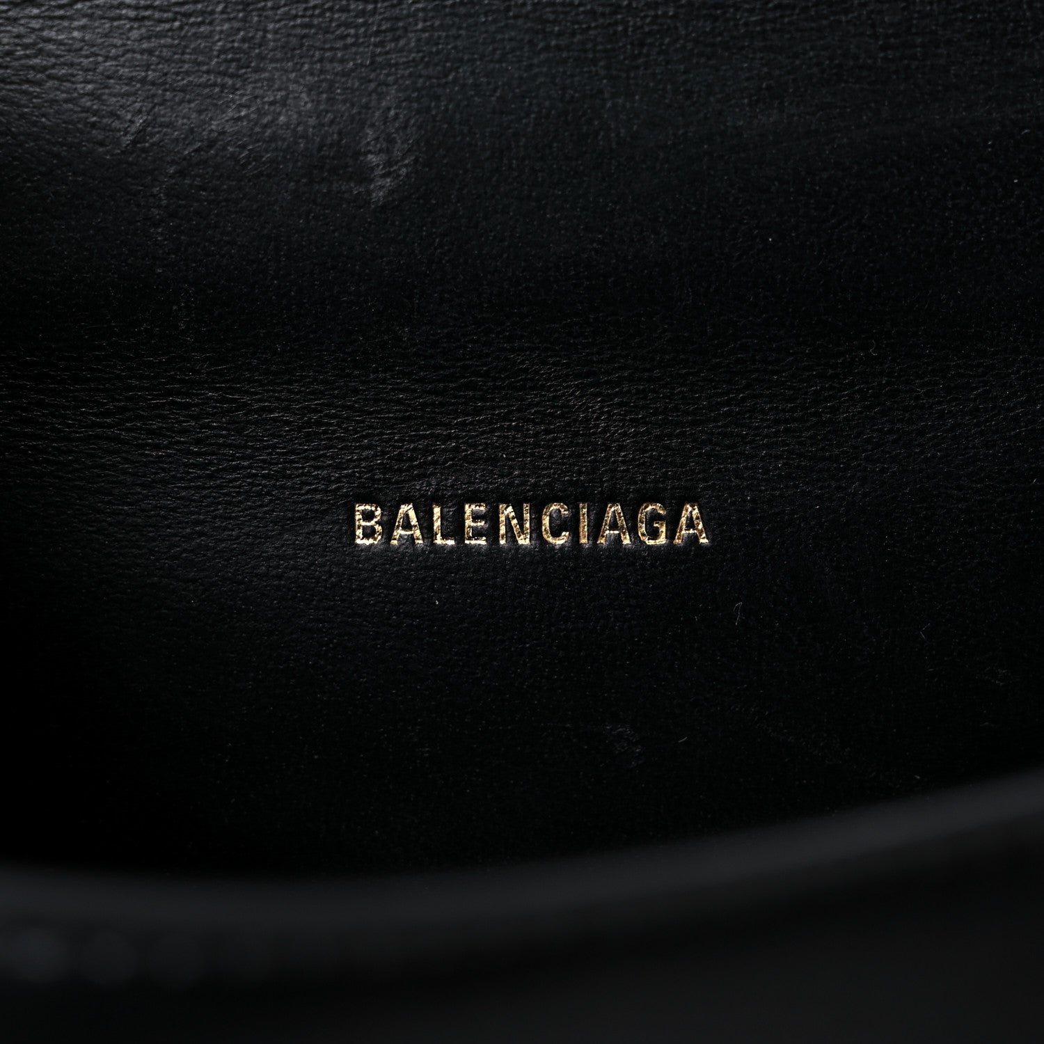 Balenciaga Shiny Box Calfskin Hourglass Top Handle Bag XS Black 6 of 16