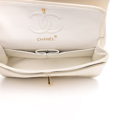 Chanel Lambskin Quilted Small Double Flap White 5 of 15