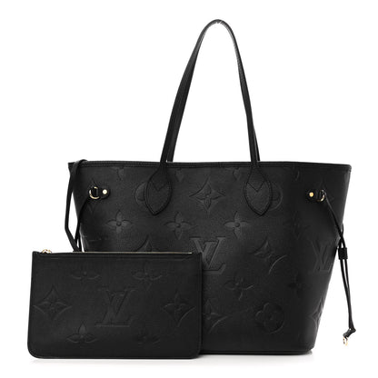 Louis Vuitton Empreinte Monogram Giant Neverfull MM Black 1 of 10
