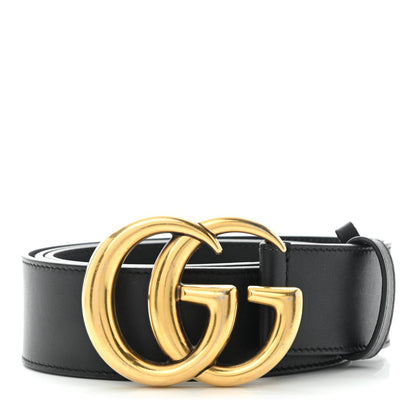 Gucci Calfskin Double G 40mm Belt 90 36 Black 1 of 5