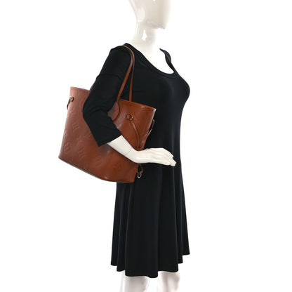 Louis Vuitton Empreinte Monogram Giant Neverfull MM Cognac 2 of 9
