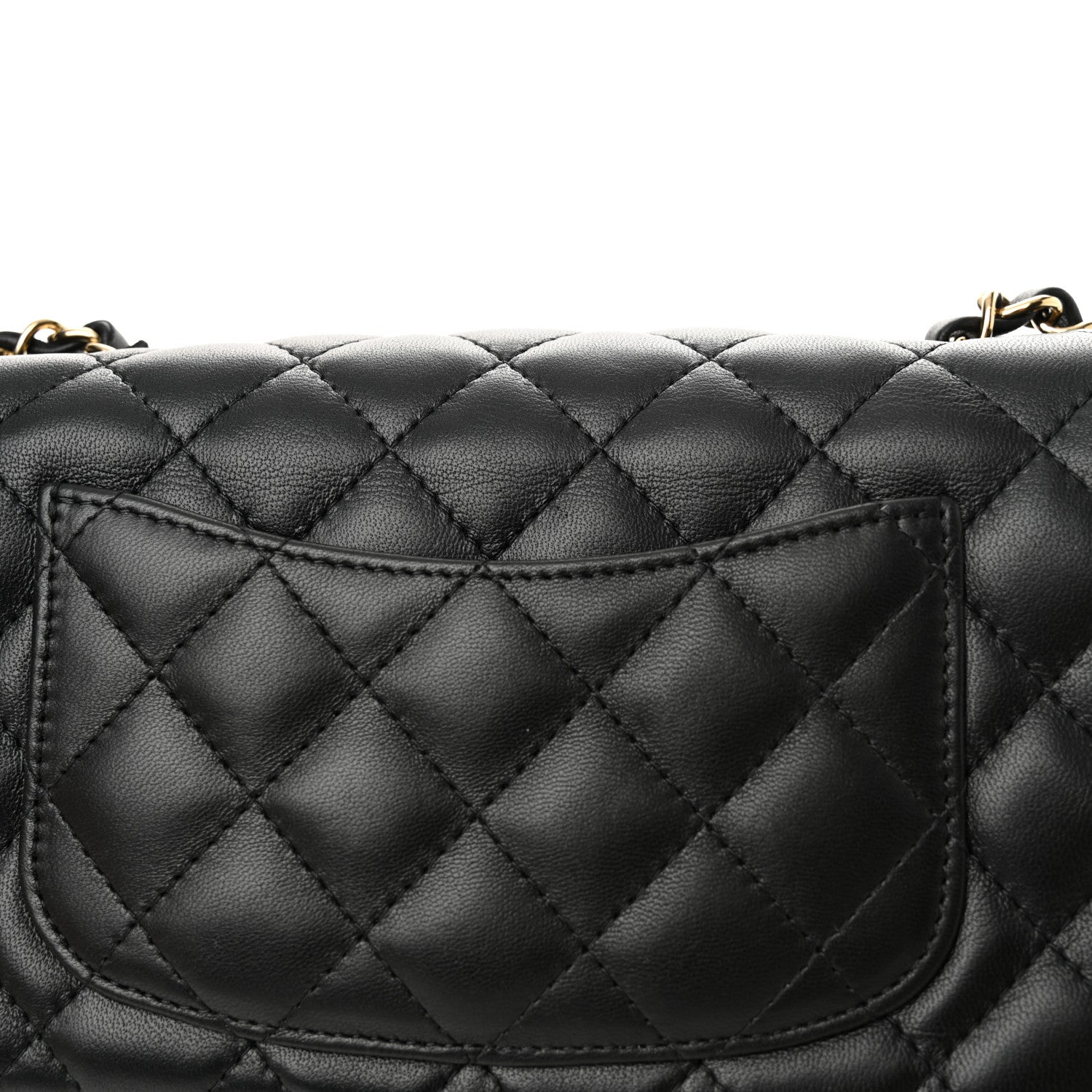 Chanel Lambskin Quilted Mini Rectangular Flap Black 11 of 12