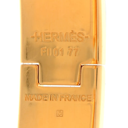 Hermes Enamel Narrow Clic Clac H Bracelet GM Rose Flamingo 4 of 6