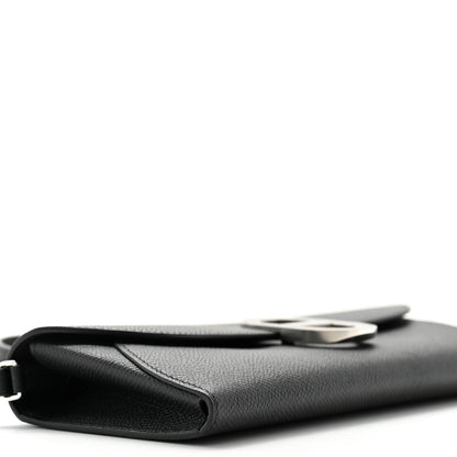 Hermes Epsom Enamel Maillon Wallet To Go Black 7 of 9