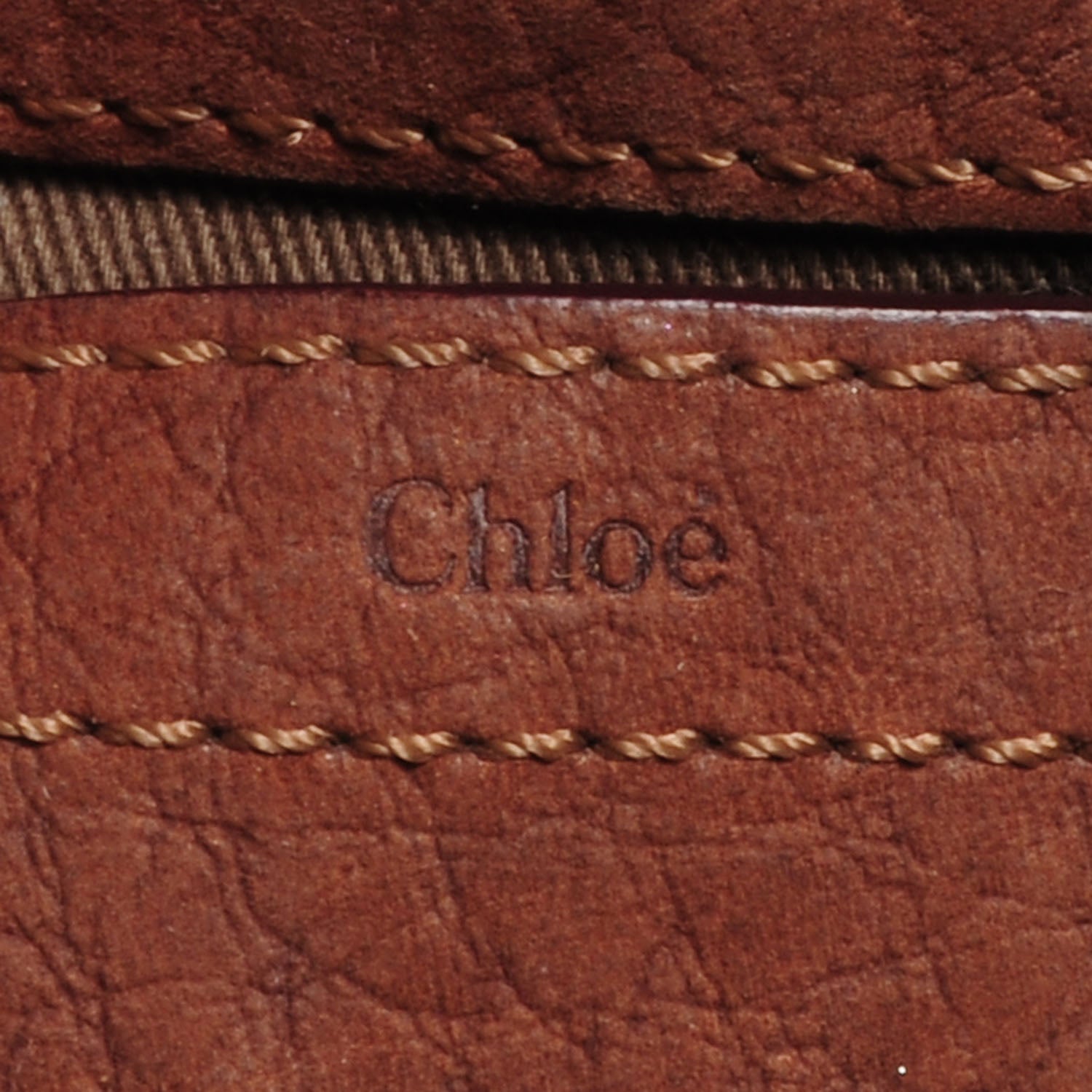 Chloe Nubuck Calfskin Mini Marcie Round Crossbody Bag Oak 6 of 8