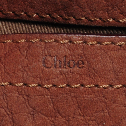 Chloe Nubuck Calfskin Mini Marcie Round Crossbody Bag Oak 6 of 8