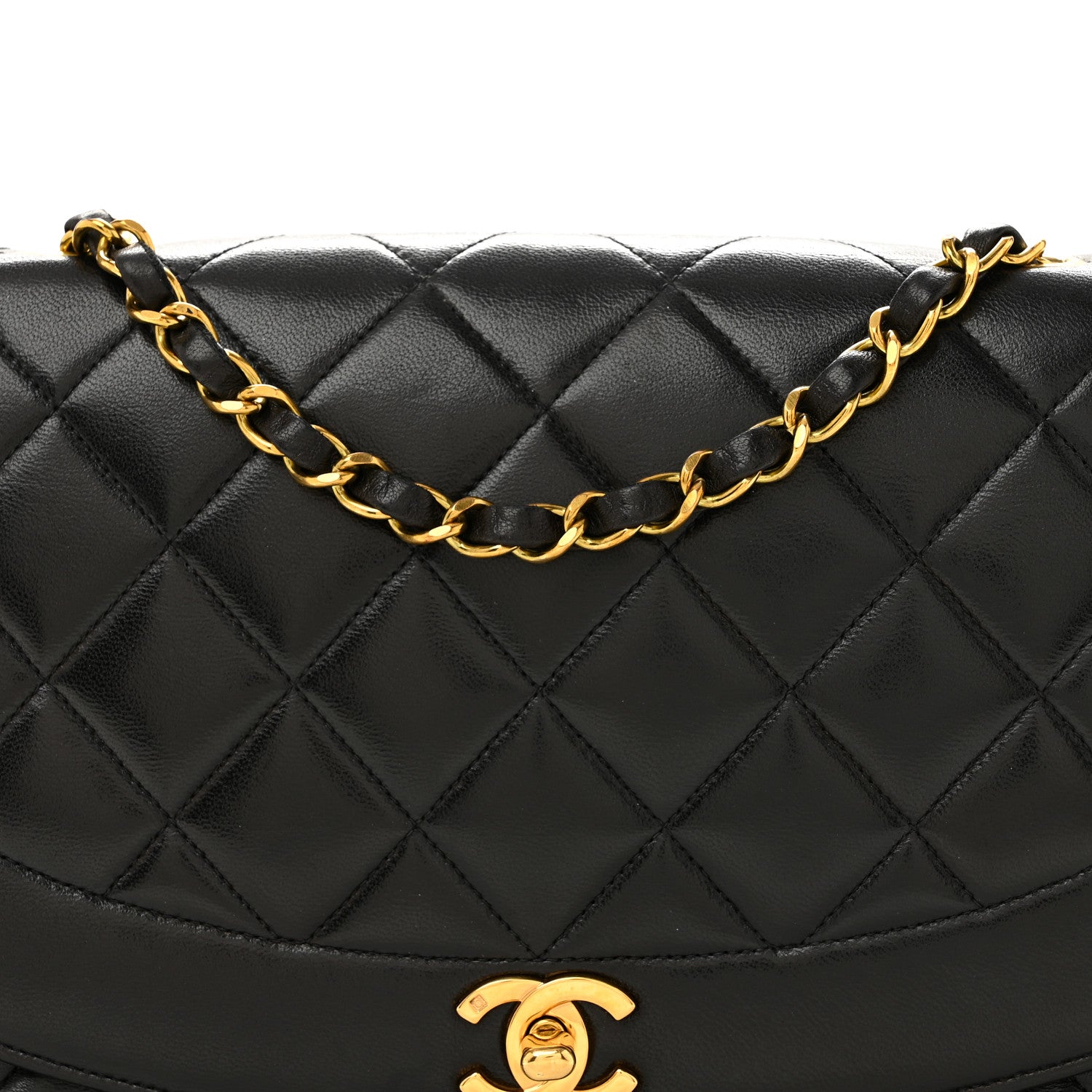 Chanel Lambskin Quilted Medium Single Flap Black 8 of 11