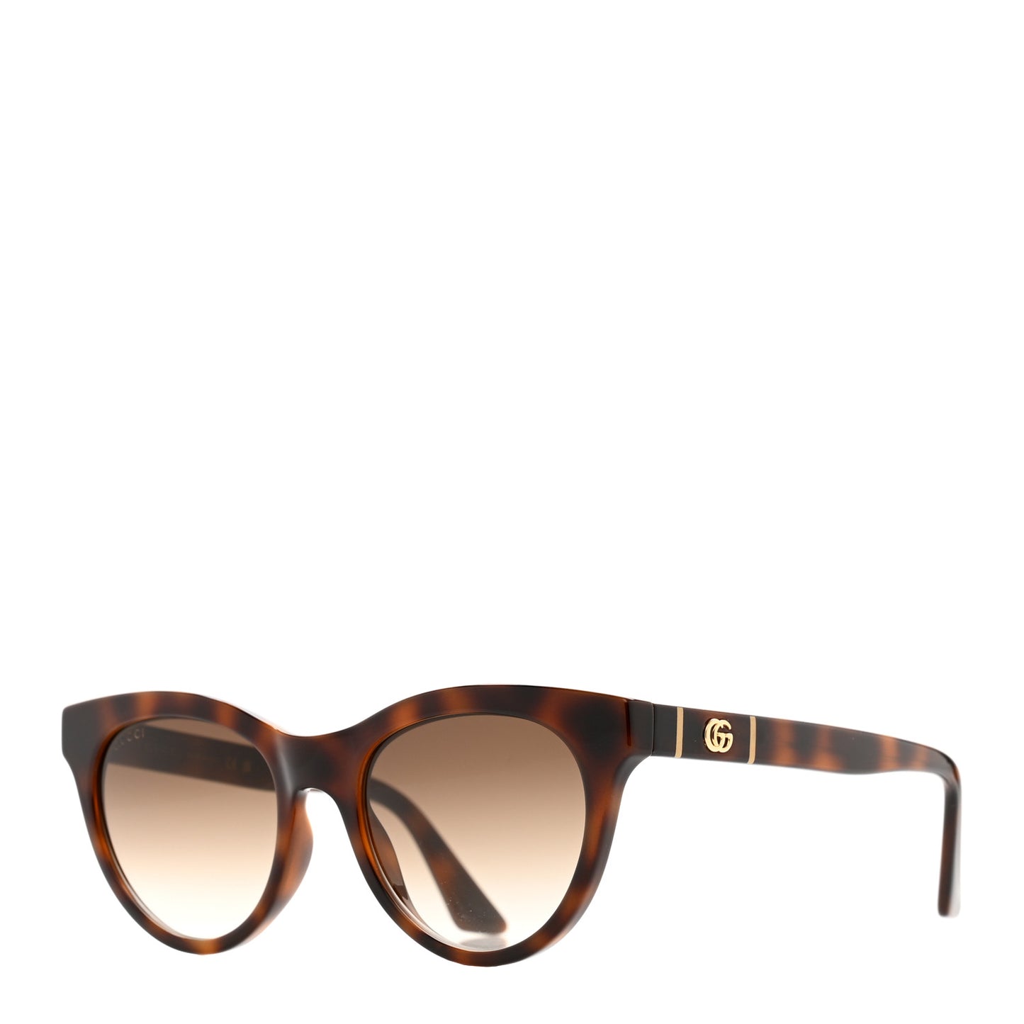 Round Sunglasses GG0763S Tortoise