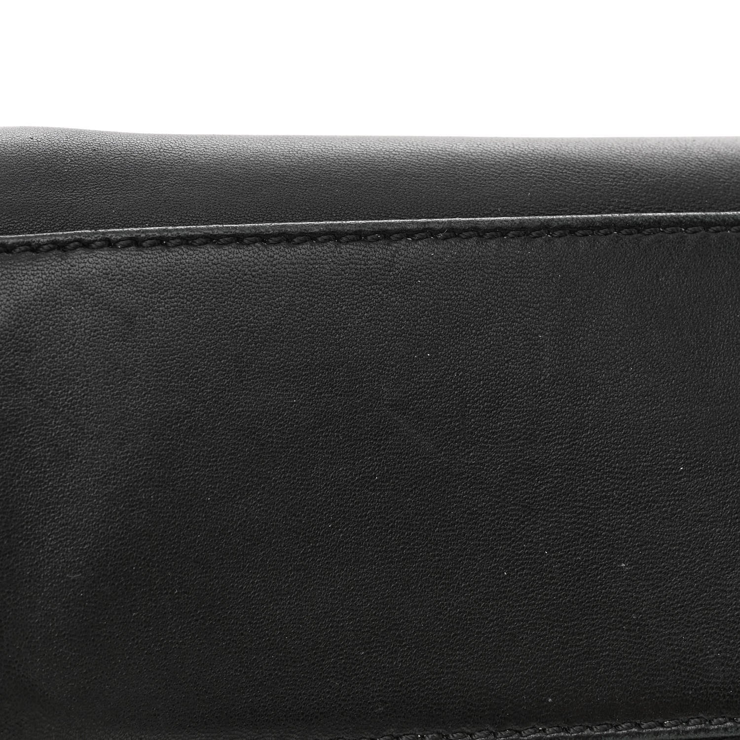 Fendi Nappa Karung Monster Eyes Mini Peekaboo Iconic Satchel Black Papavero 13 of 13