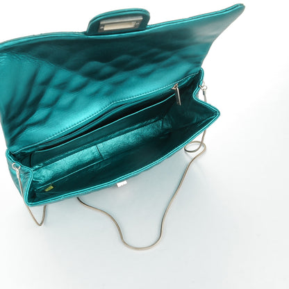 Chanel Metallic Calfskin Quilted Snake Chain 2.55 Reissue Flap Turquoise 6 of 8