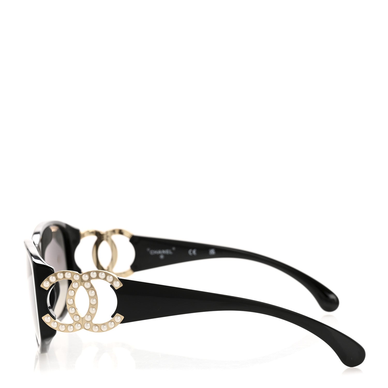 Chanel Pearl CC Sunglasses 71498 Black 3 of 8