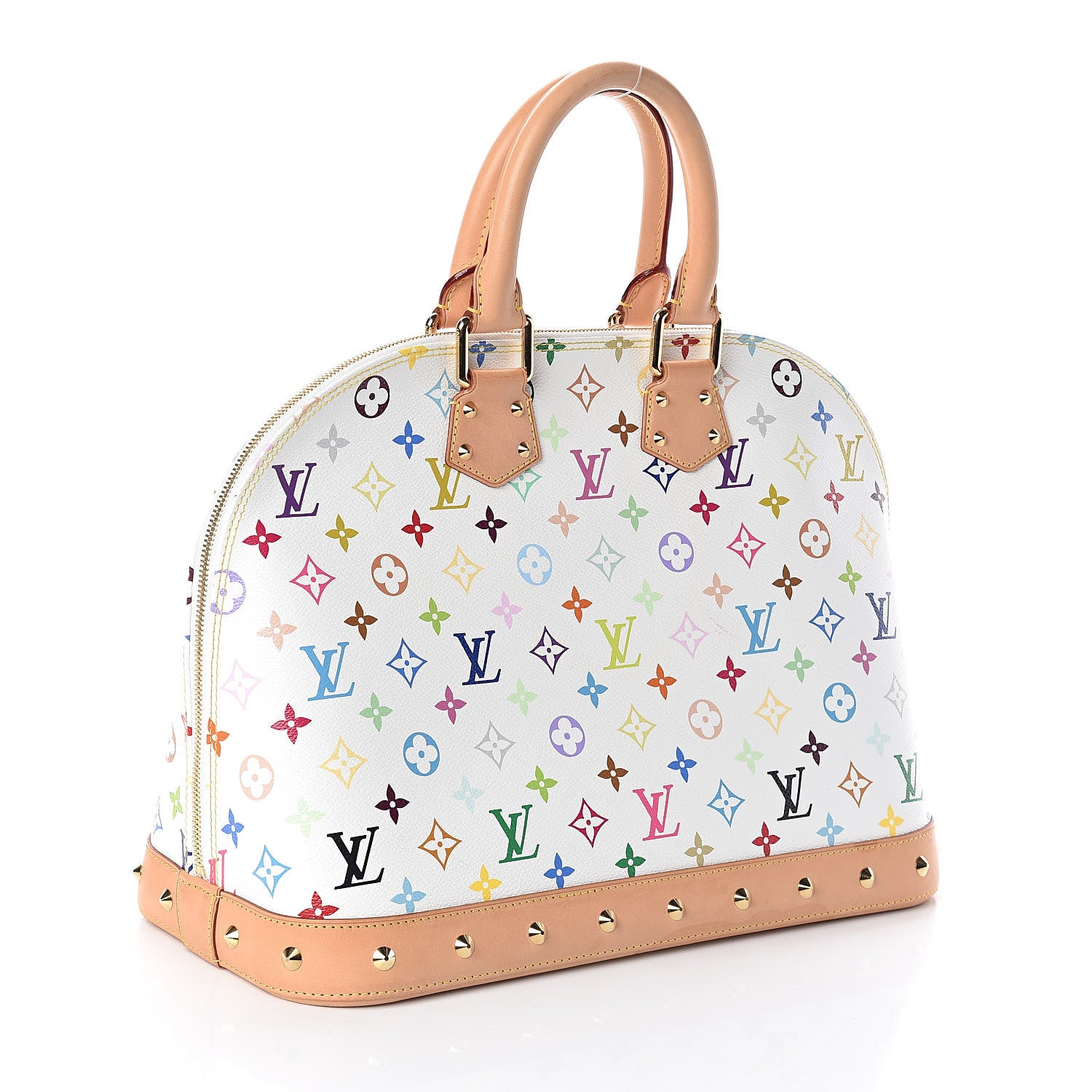Louis Vuitton Monogram Multicolor Alma GM White 3 of 10
