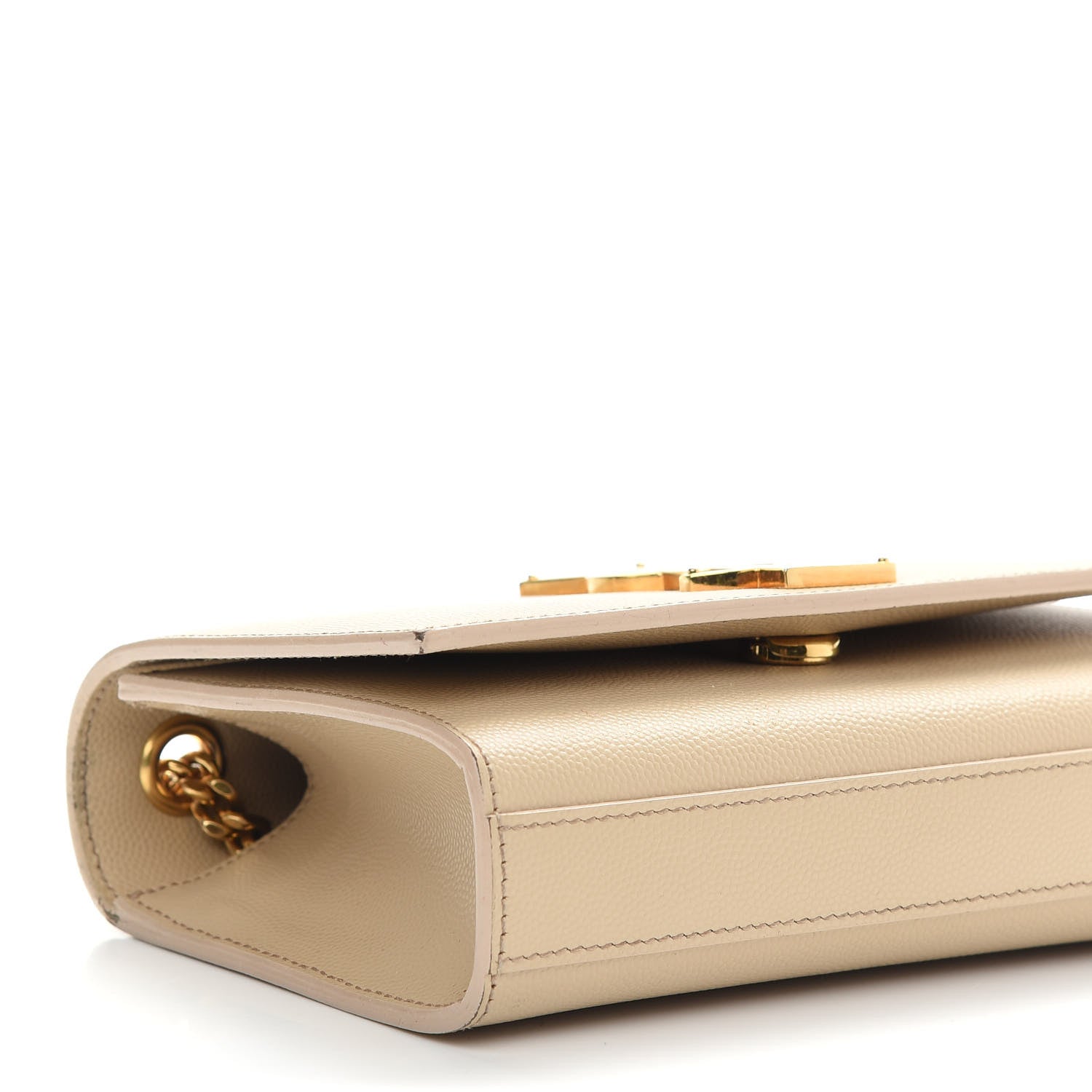 Saint Laurent Grain De Poudre Small Monogram Kate Satchel Nude Powder 7 of 9