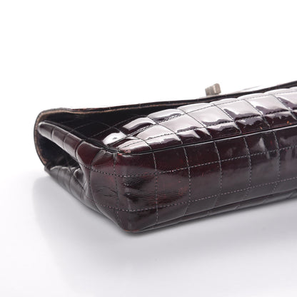 Chanel Patent Chocolate Bar Mademoiselle Flap Burgundy 11 of 18
