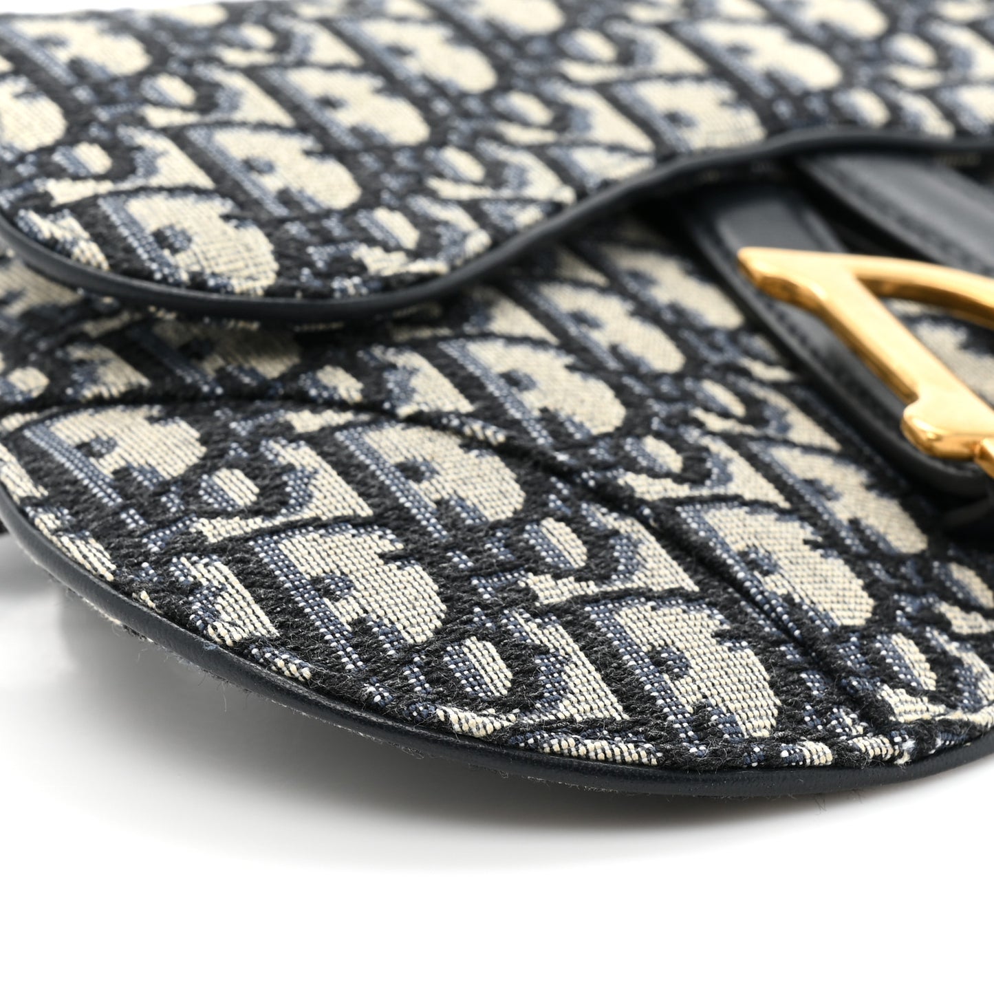 Oblique Saddle Belt Pouch Blue