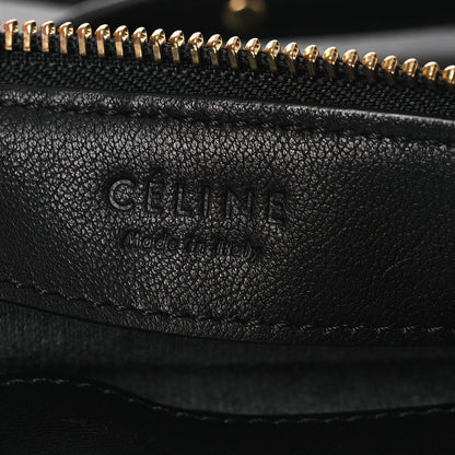 Celine Lambskin Large Trio Crossbody Bag Black 5 of 10