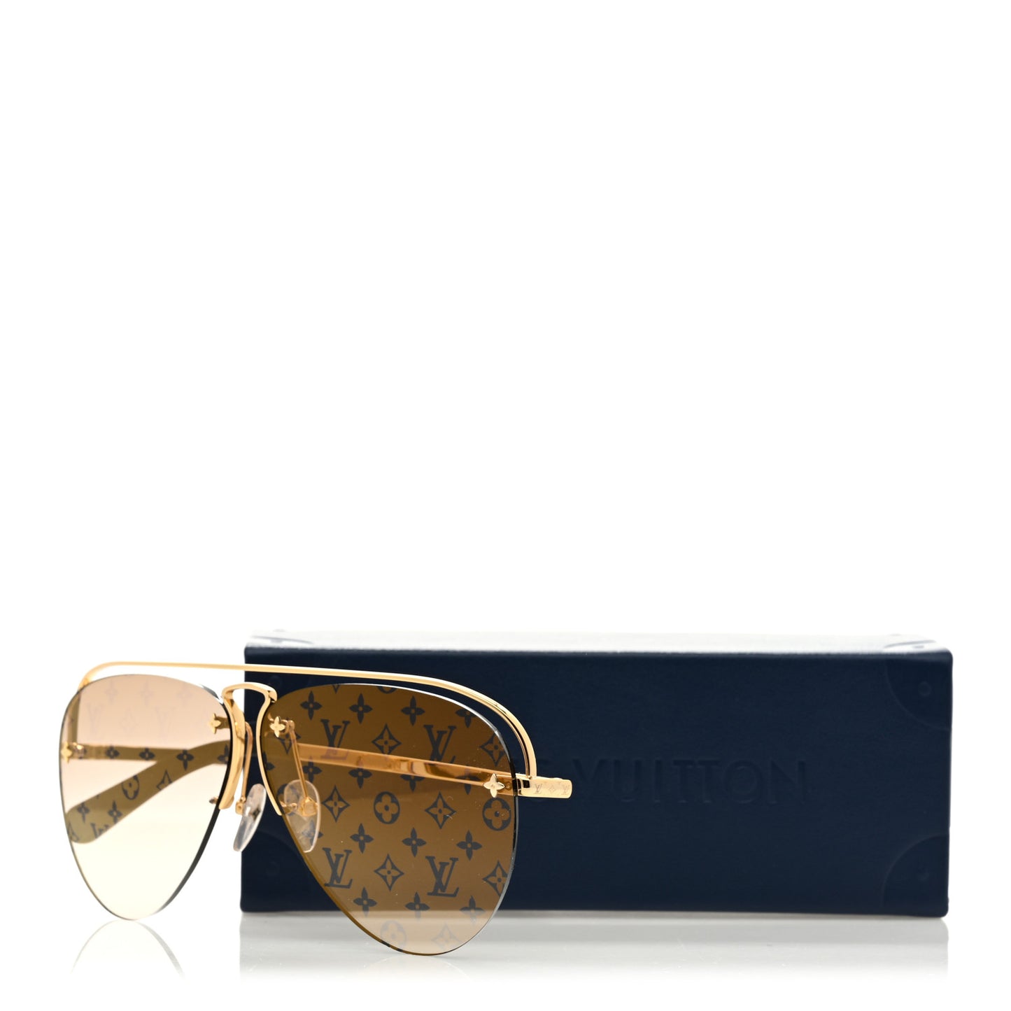 Monogram Grease Sunglasses Z1366E Gold