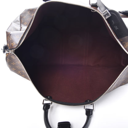 Louis Vuitton Monogram Macassar Keepall Bandouliere 55 7 of 9