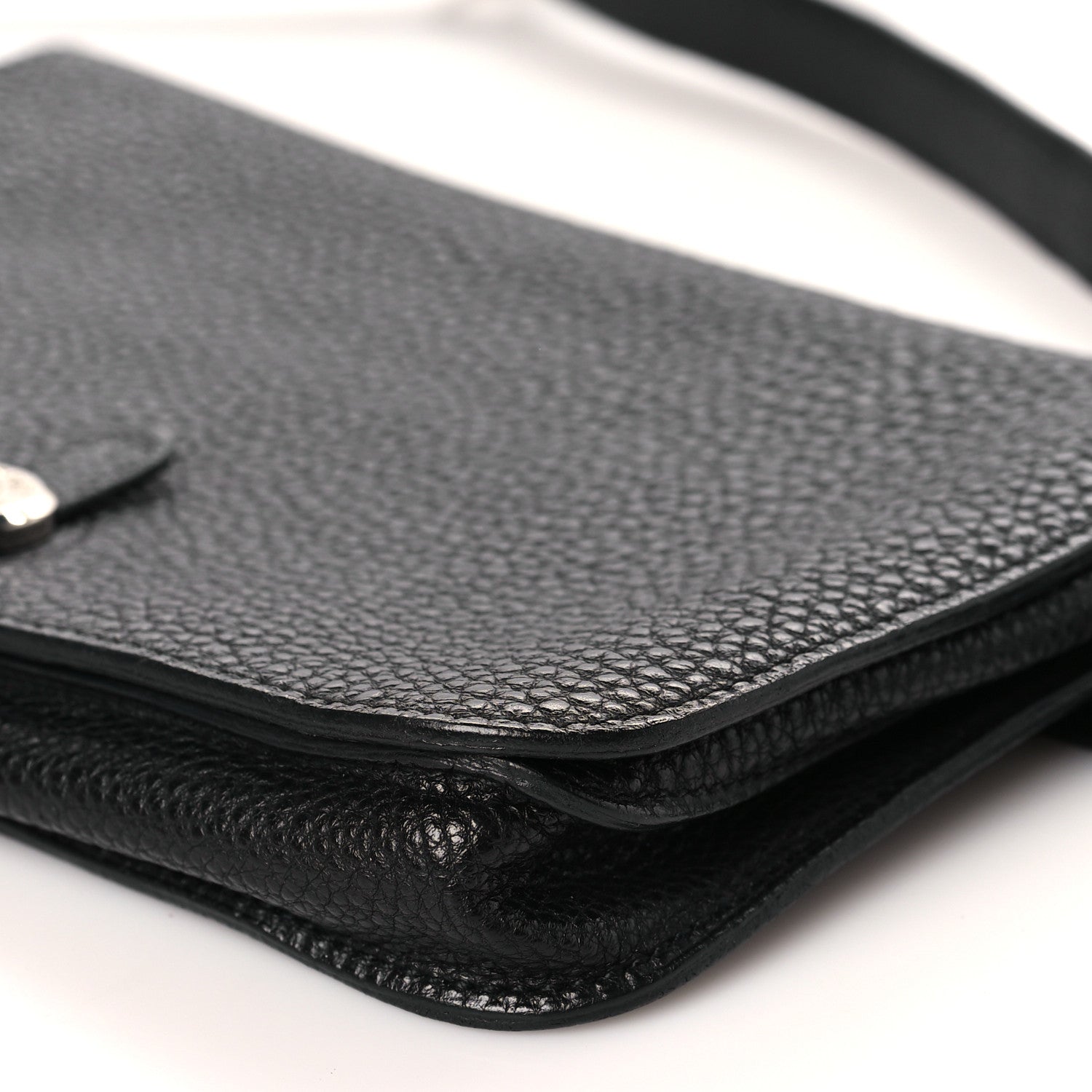 Hermes Togo Dogon Wallet Waist Pouch Black 9 of 10