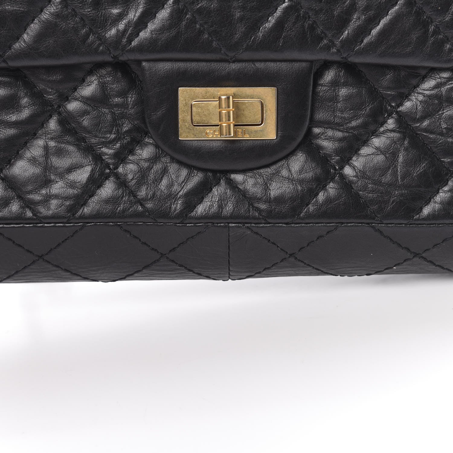 Chanel Aged Calfskin Quilted 2.55 Reissue 226 Flap Black 13 of 14
