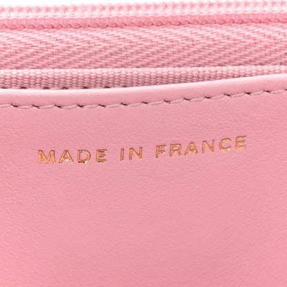Chanel Caviar Quilted Wallet on Chain WOC Light Pink 7 of 12