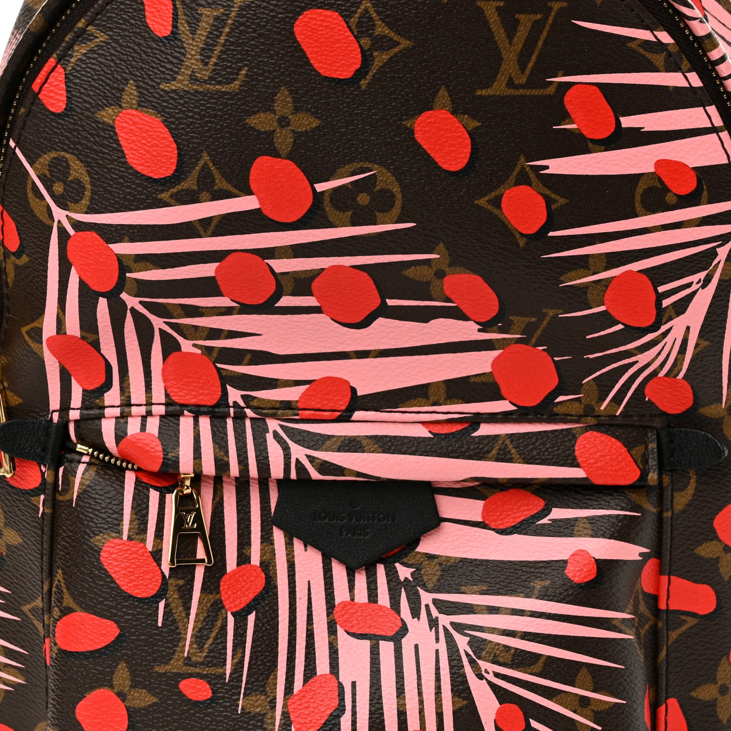 Monogram Jungle Dots Palm Springs Backpack PM Sugar Pink Poppy