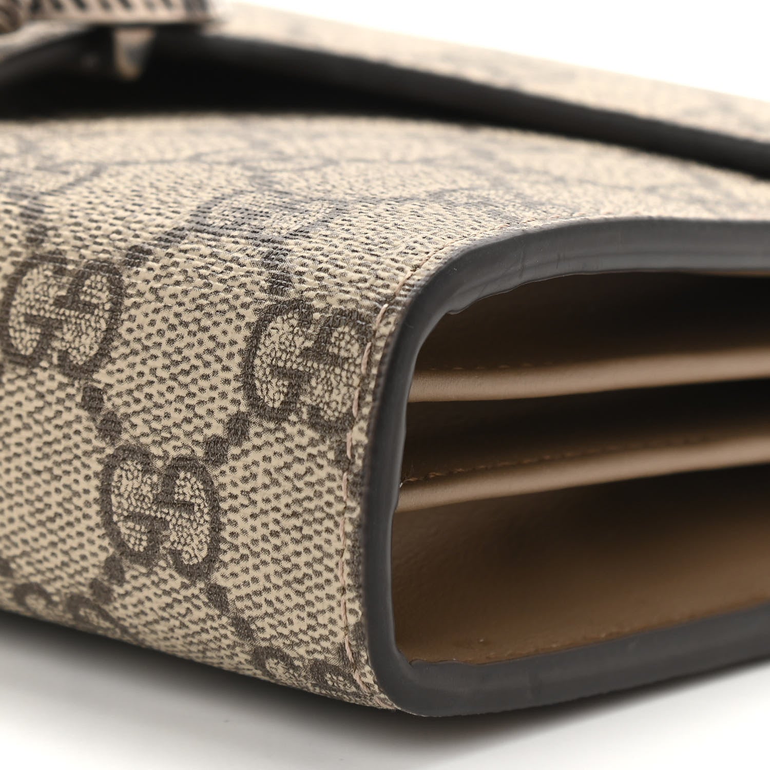 Gucci GG Supreme Monogram Mini Dionysus Chain Wallet Beige Taupe 10 of 12