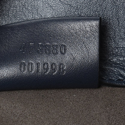Gucci Guccissima Signature Double Buckle Backpack Blue 7 of 7