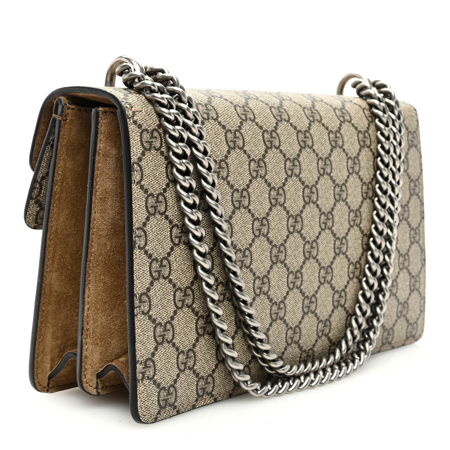 Gucci GG Supreme Monogram Small Dionysus Shoulder Bag Taupe 3 of 13