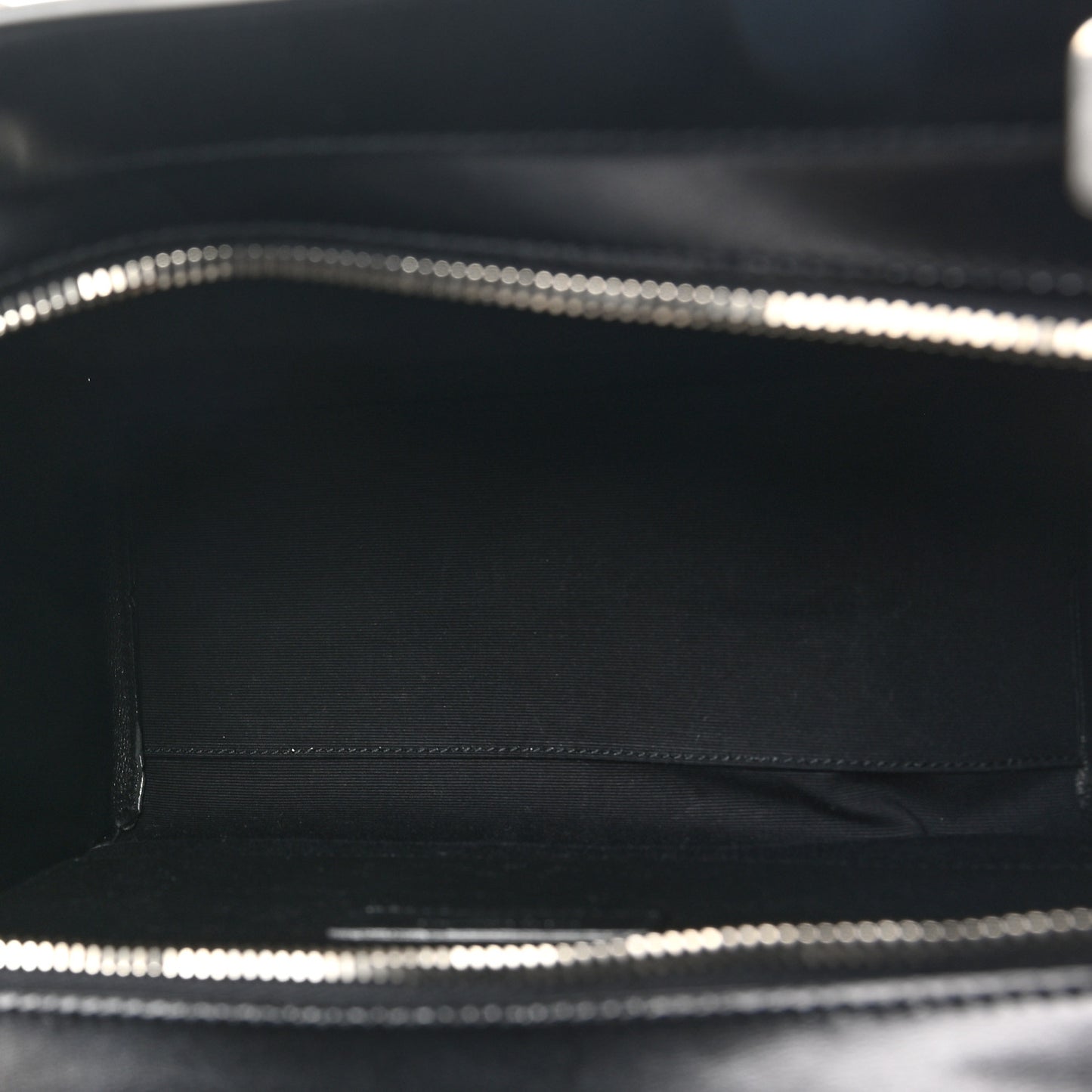 Canvas Calfskin Small Uptown Tote Black