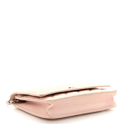 Chanel Caviar Quilted Wallet On Chain WOC Light Pink 4 of 11