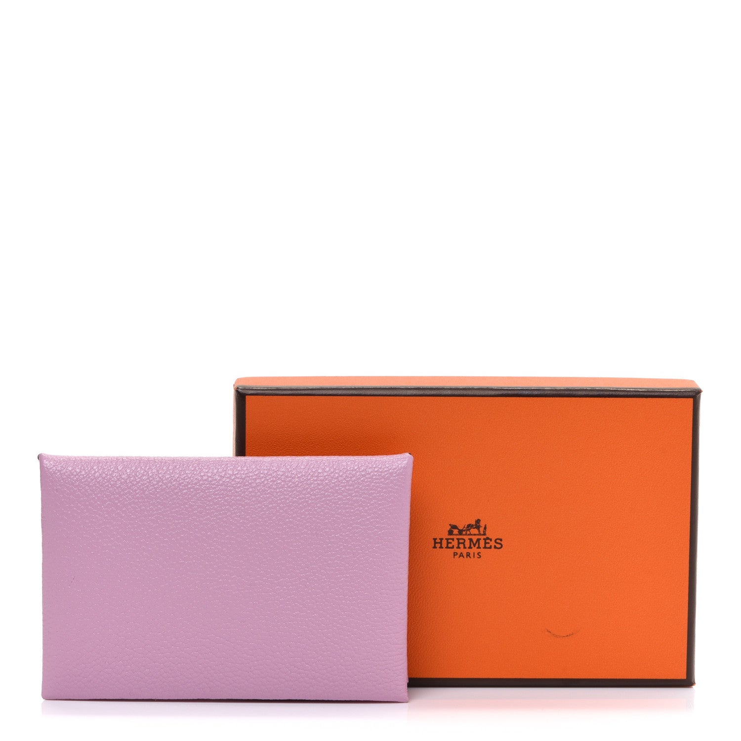 Hermes Chevre Mysore Calvi Card Case Mauve Sylvestre 8 of 8