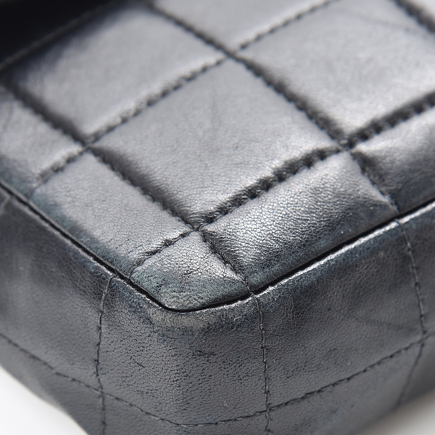 Chanel Lambskin East West Chocolate Bar Flap Black 10 of 17