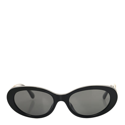 Chanel Acetate Oval Sunglasses 5515-A Black 2 of 7