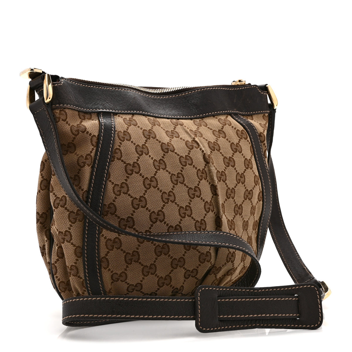 Monogram Small D Gold Ring Messenger Dark Brown