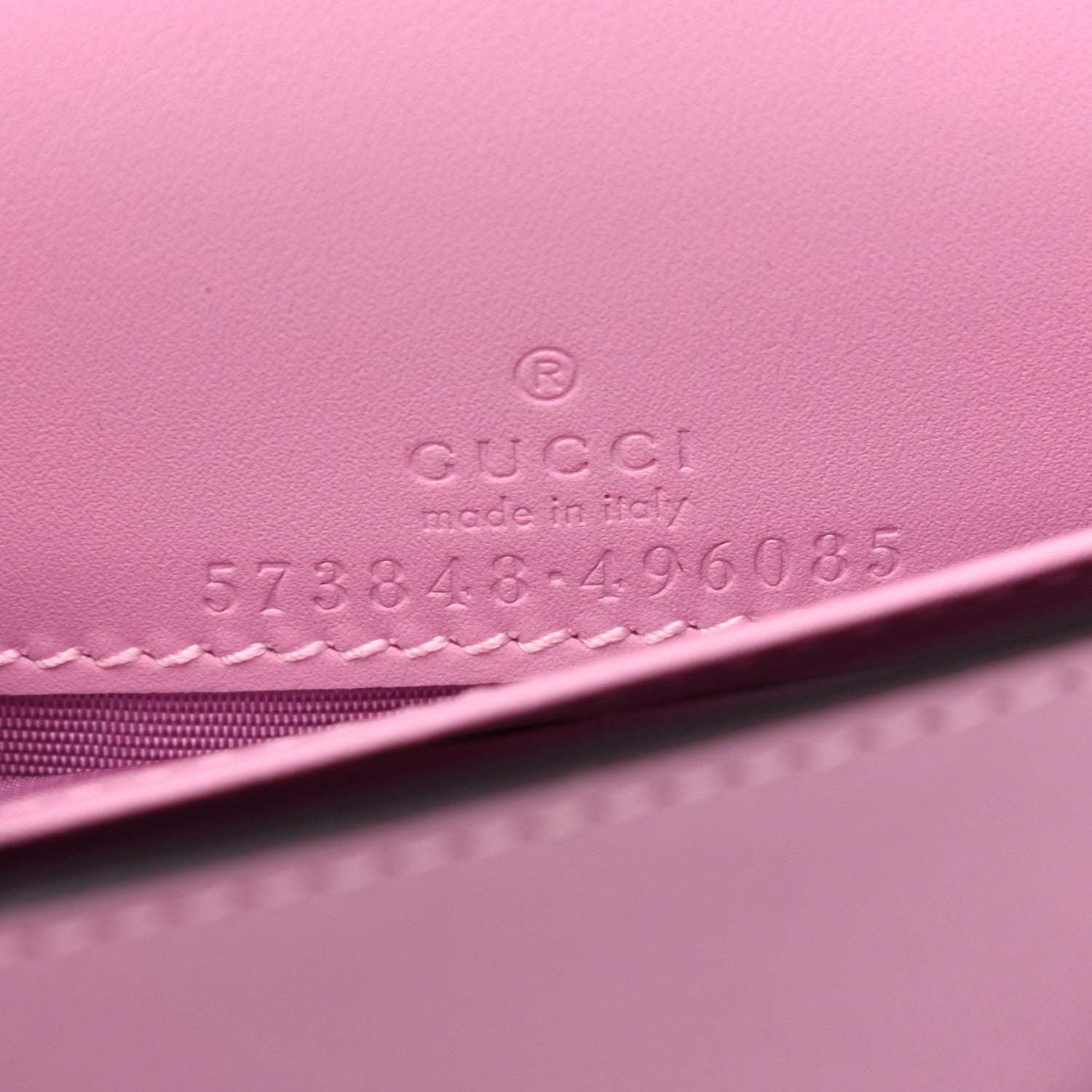 Gucci GG Supreme Monogram Strawberry Chain Wallet 8 of 10