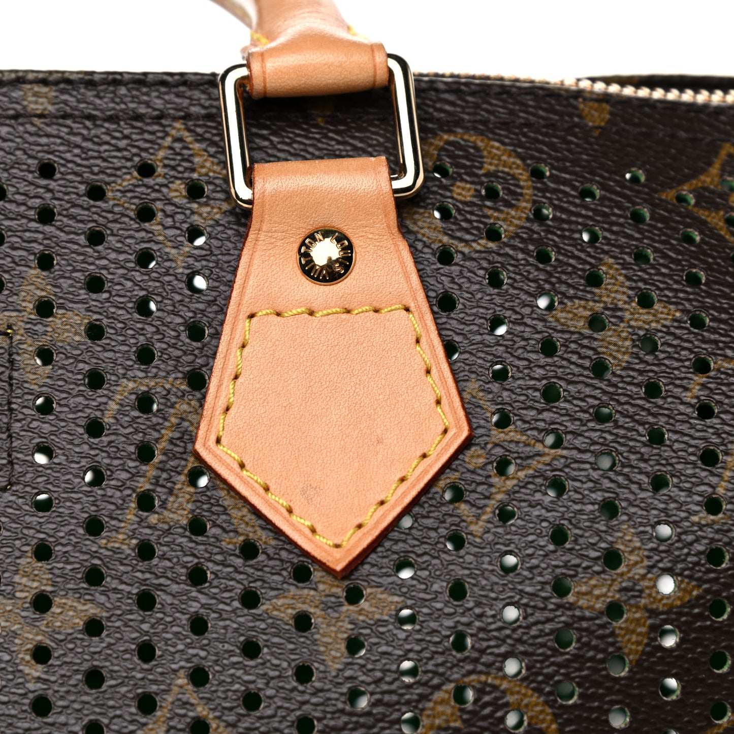 Monogram Perforated Speedy 30 Green