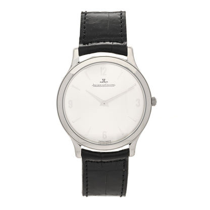 Jaeger-LeCoultre Stainless Steel Alligator 34mm Master Ultra Thin Manual Winding Watch 145.8.79 1 of 4