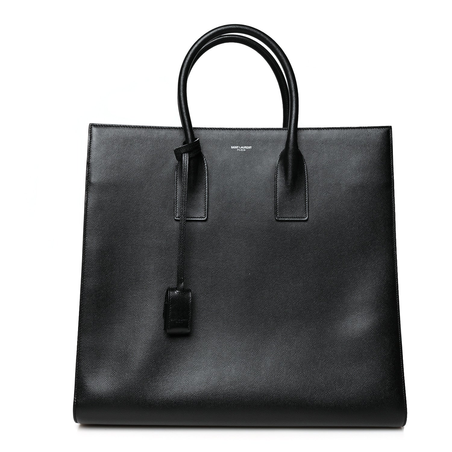 Saint Laurent Grain de Poudre Medium Museum Tote Black 1 of 9
