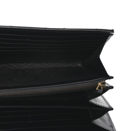 Gucci Calfskin Matelasse GG Marmont Chain Wallet Black 5 of 10
