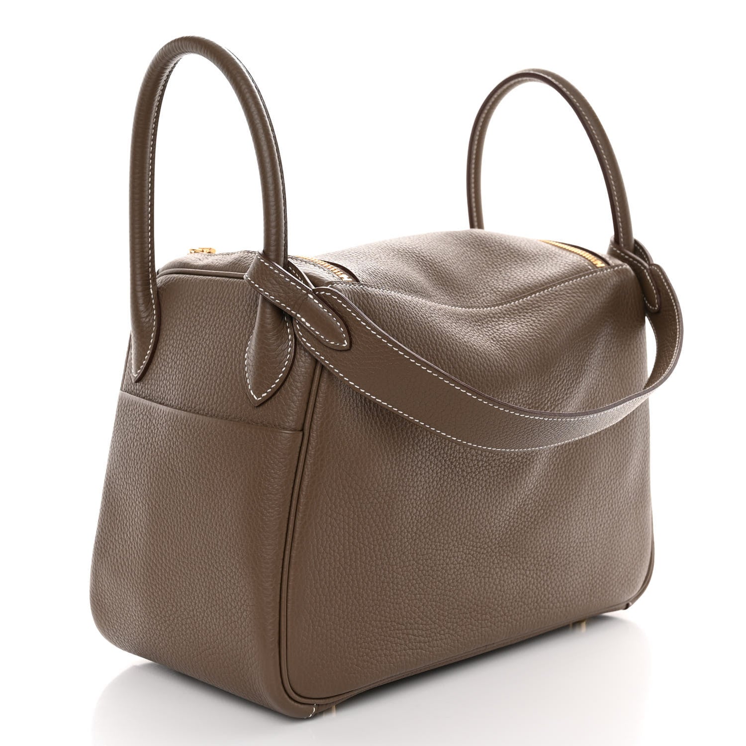 Hermes Taurillon Clemence Lindy 30 Etoupe 3 of 10