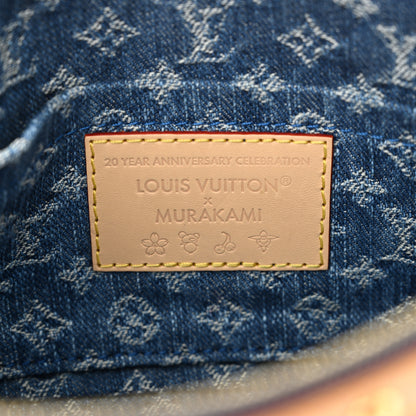 Louis Vuitton LV X TM Monogram Denim Cerises Pochette Accessories Blue 6 of 9