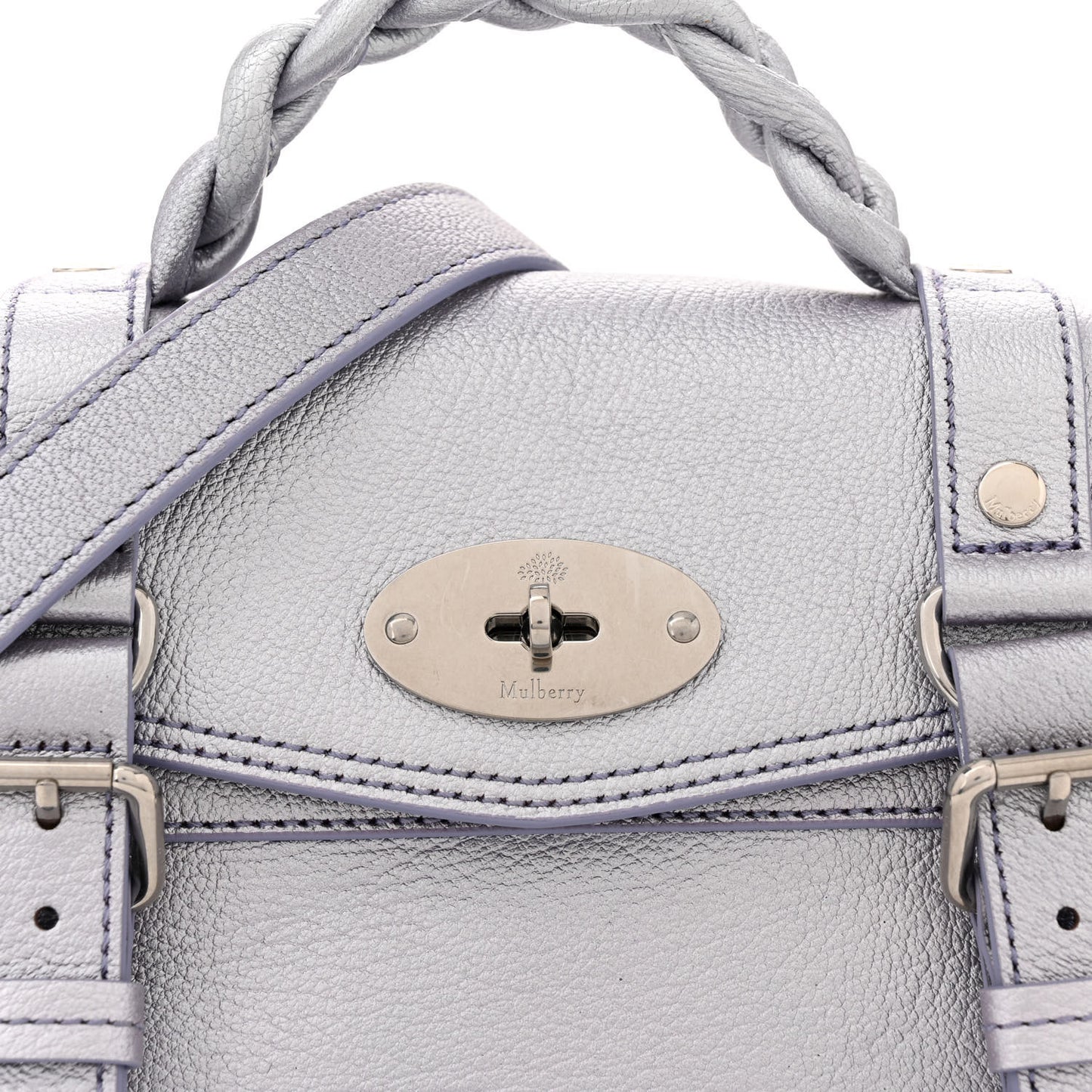 Metallic Calfskin Mini Alexa Lilac