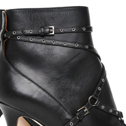 Valentino Garavani Nappa Love Latch 100mm Ankle Boots 41 Black 5 of 8