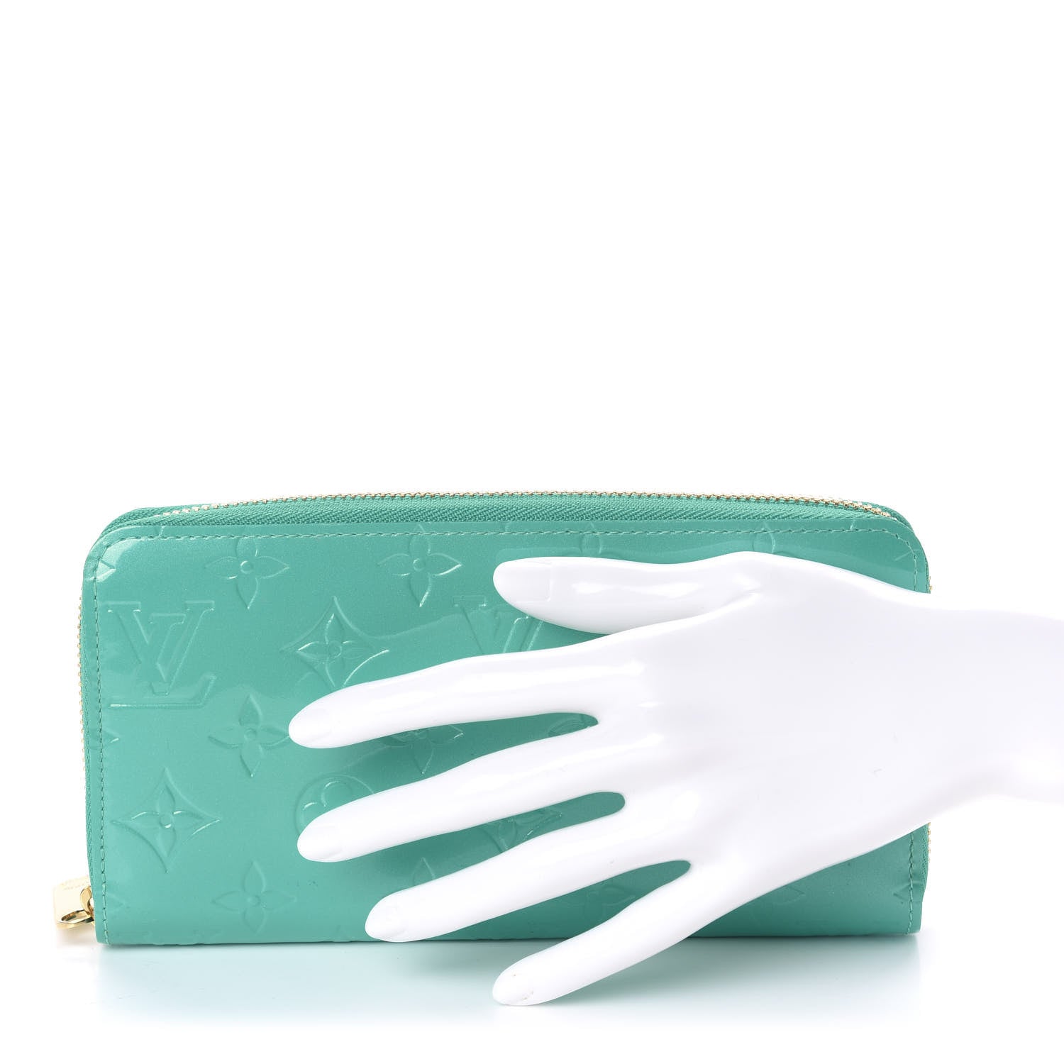 Louis Vuitton Vernis Zippy Wallet Blue Lagoon 2 of 9
