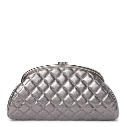 Chanel Metallic Aged Calfskin Quilted Timeless Clutch Silver 1 of 4