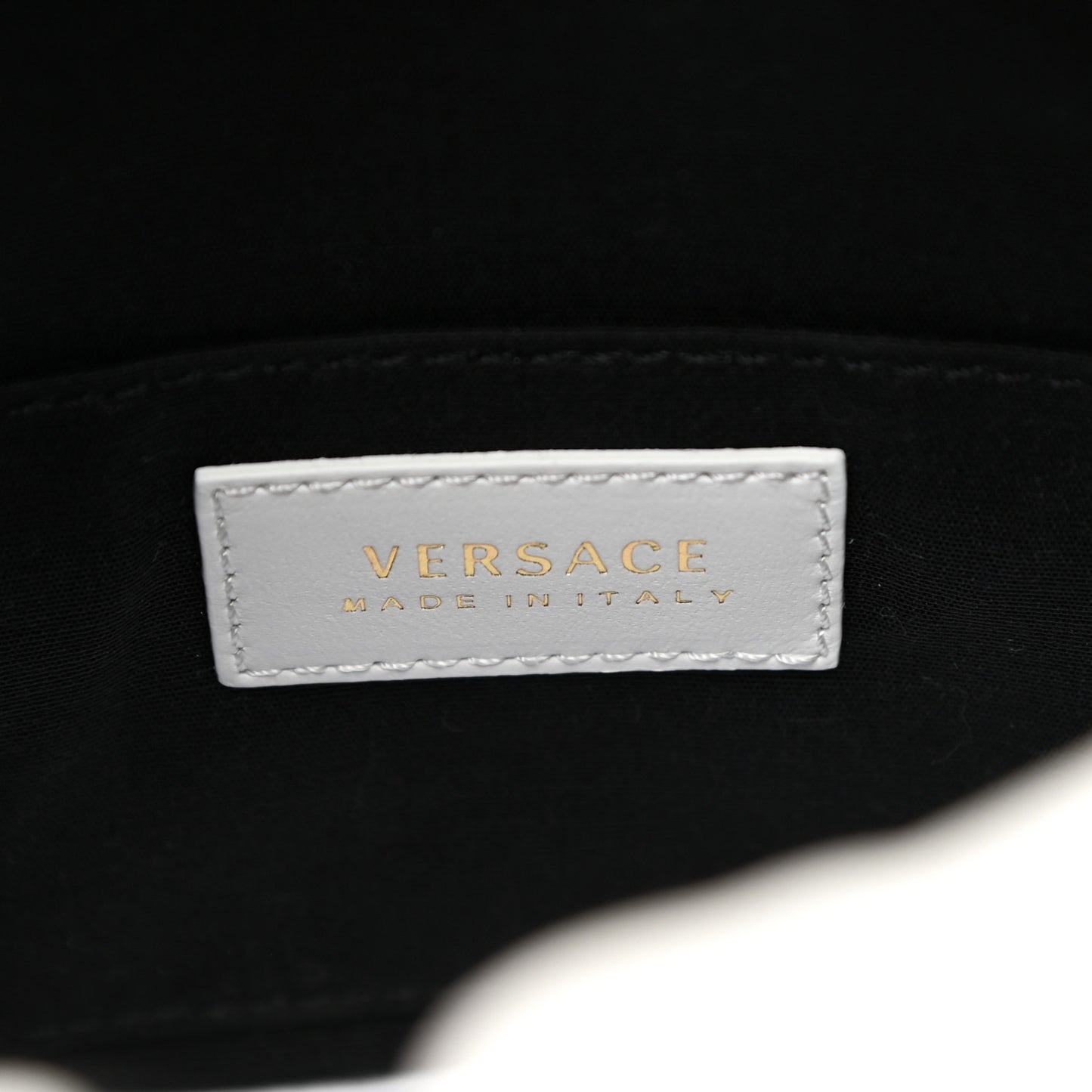 Nappa Quilted Medusa Bucket Bag White